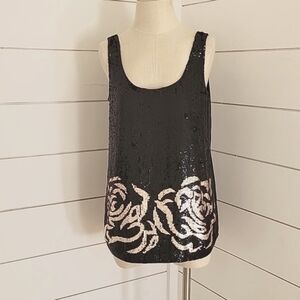 PINK TARTAN small sequined top